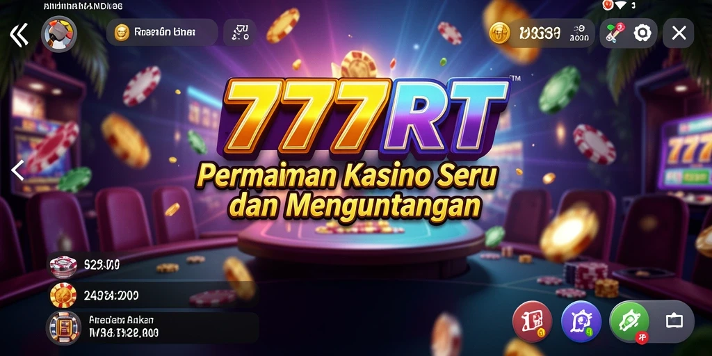 Tampilan Gameplay Menarik dari 777RT di Aplikasi Kasino.