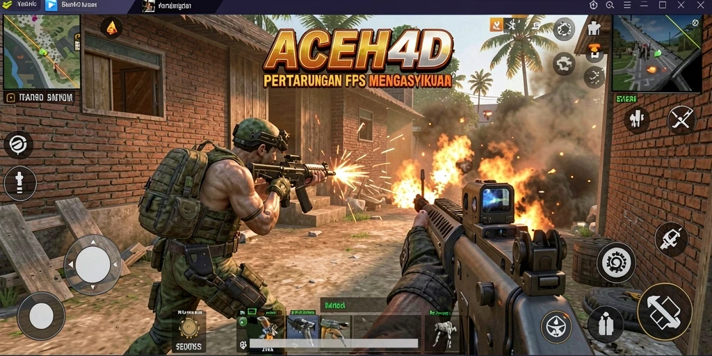 Tangkapan layar gameplay ACEH4D menunjukkan aksi tembak-menembak yang mendebarkan.