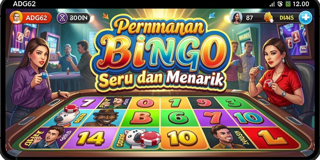 Tampilan gameplay Bingo yang menarik di ADG62.