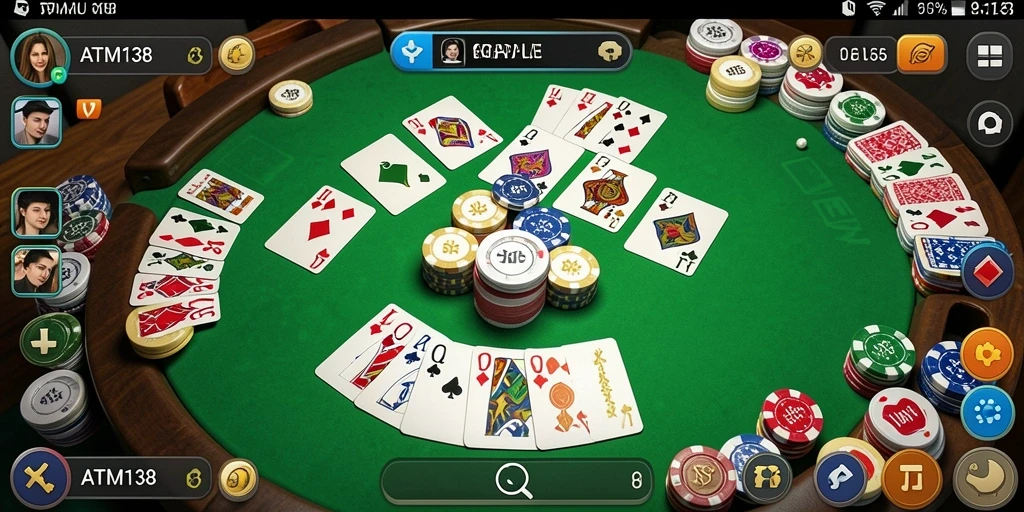 Screenshot game Gaple ATM138 menampilkan momen seru dalam permainan.