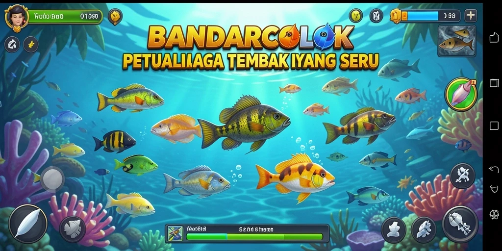 Tampilan gameplay BANDARCOLOK yang seru dan berwarna-warni.