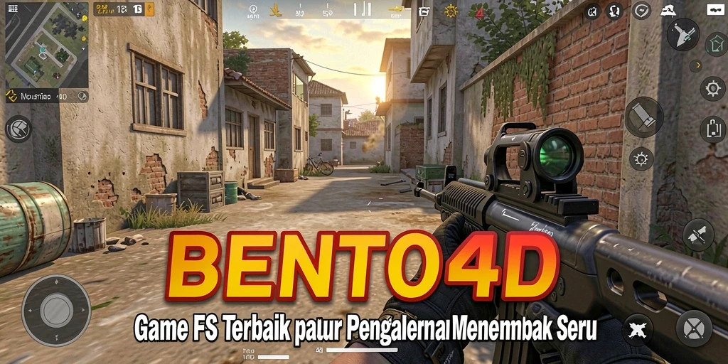 Tangkapan layar BENTO4D menunjukkan aksi seru dalam permainan FPS.