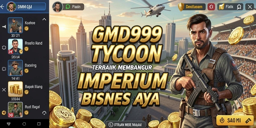 Tampilan gameplay <strong>DMD999</strong> yang menampilkan pengelolaan bisnis yang seru.