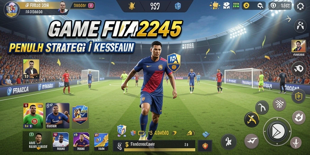 Screenshot gameplay FIFA234 menampilkan aksi seru dalam permainan Idle.