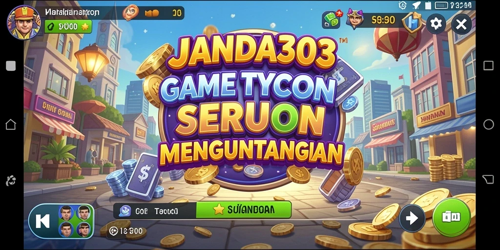 Tampilan gameplay menarik dalam JANDA303 dengan elemen Tycoon yang memikat.