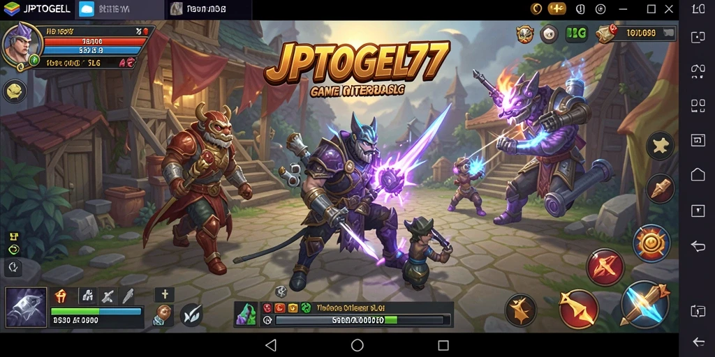 Tampilan gameplay dinamis di JPTOGEL77 menunjukkan aksi strategis yang menarik.