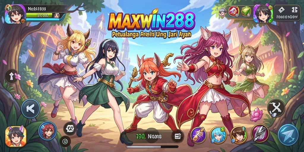 Tampilan gameplay menarik dari MAXWIN288 yang penuh warna.