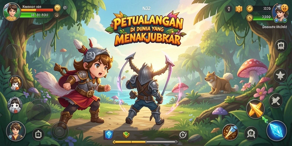 Tampilan gameplay N32 yang menakjubkan dalam petualangan seru.