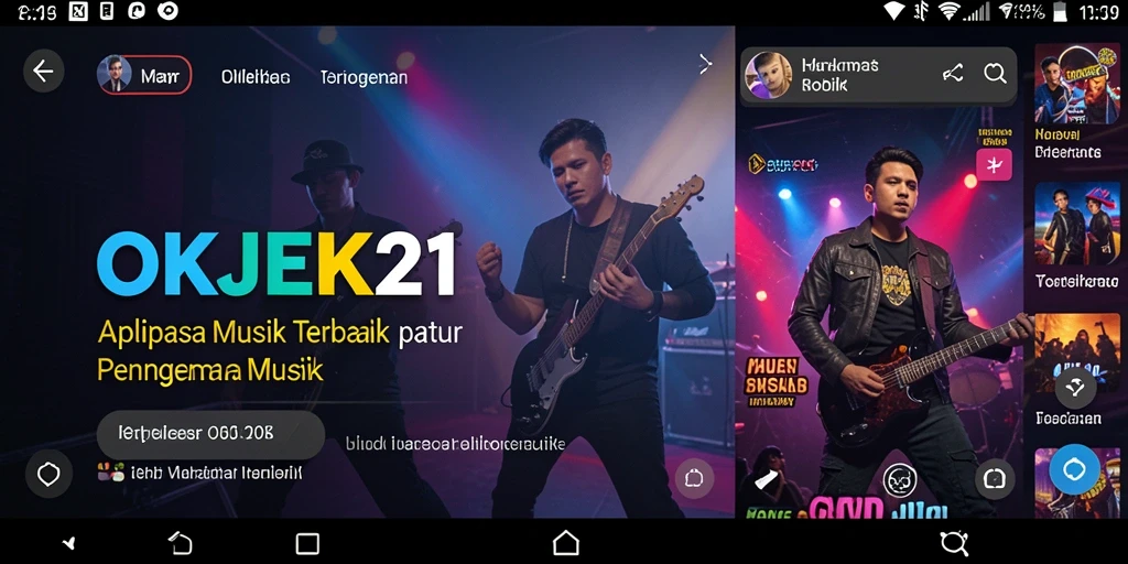 Screenshot dari gameplay OKJEK21 yang menunjukkan interaksi musik yang menyenangkan.