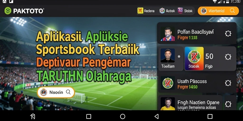 Gameplay menarik PAKTOTO dengan berbagai pilihan taruhan olahraga.