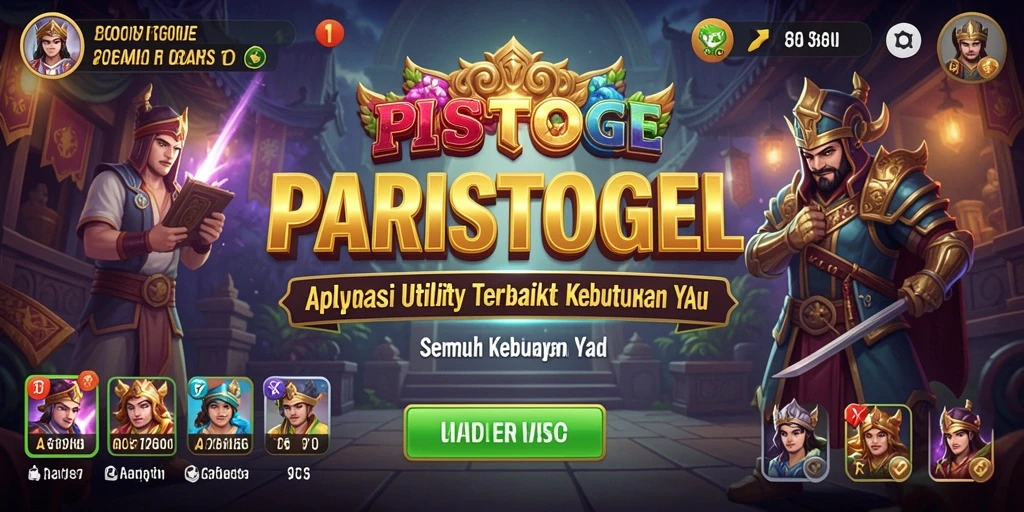 Tampilan utama aplikasi PARISTOGEL dengan fitur-fitur yang stylish.
