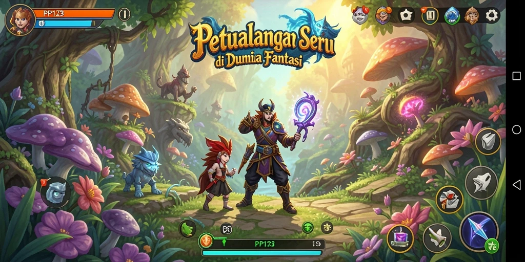 Menampilkan gameplay seru dari PP123 dengan petualangan yang mendebarkan.