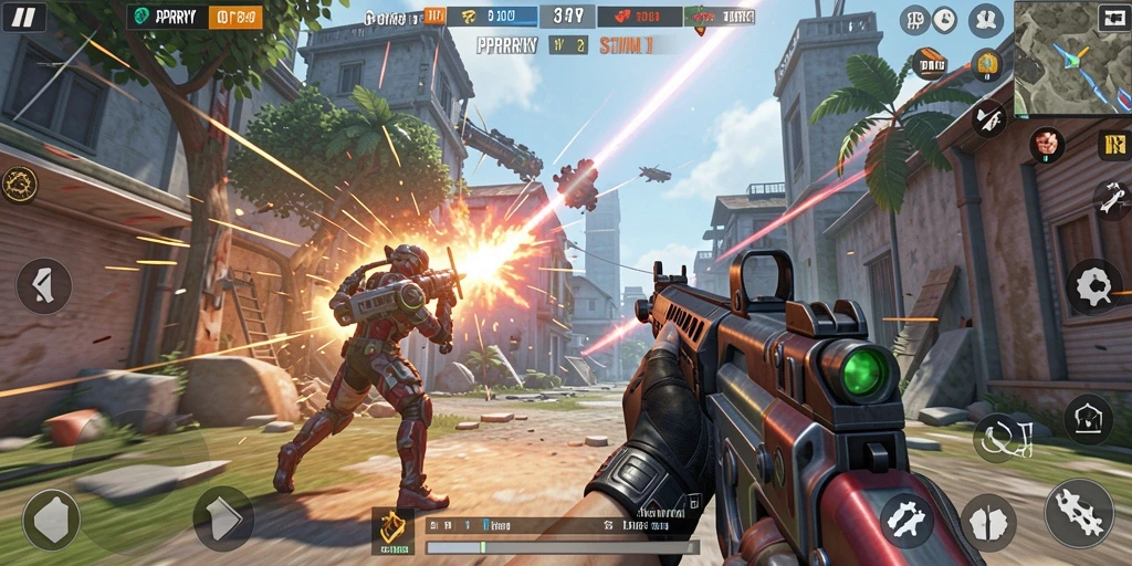 Tampilan gameplay seru dari PPRRYY di tengah pertempuran TPS.