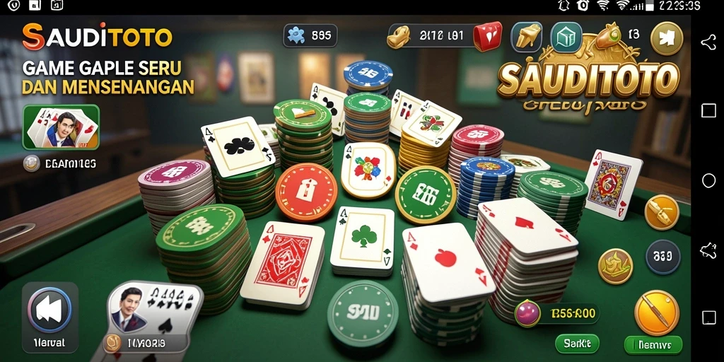 Tampilan gameplay SAUDITOTO yang menarik dan seru.