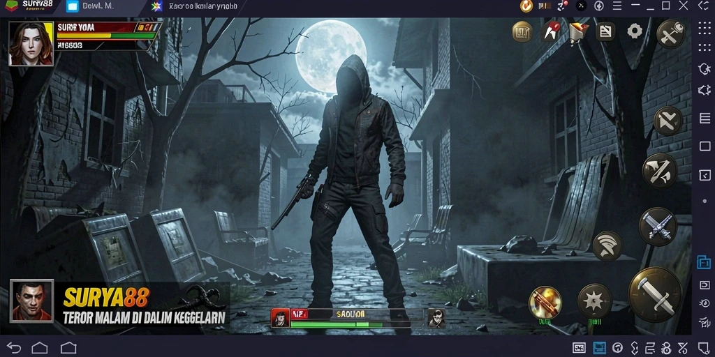 Gameplay SURYA88 menampilkan suasana Horror yang mencekam dan menakutkan.