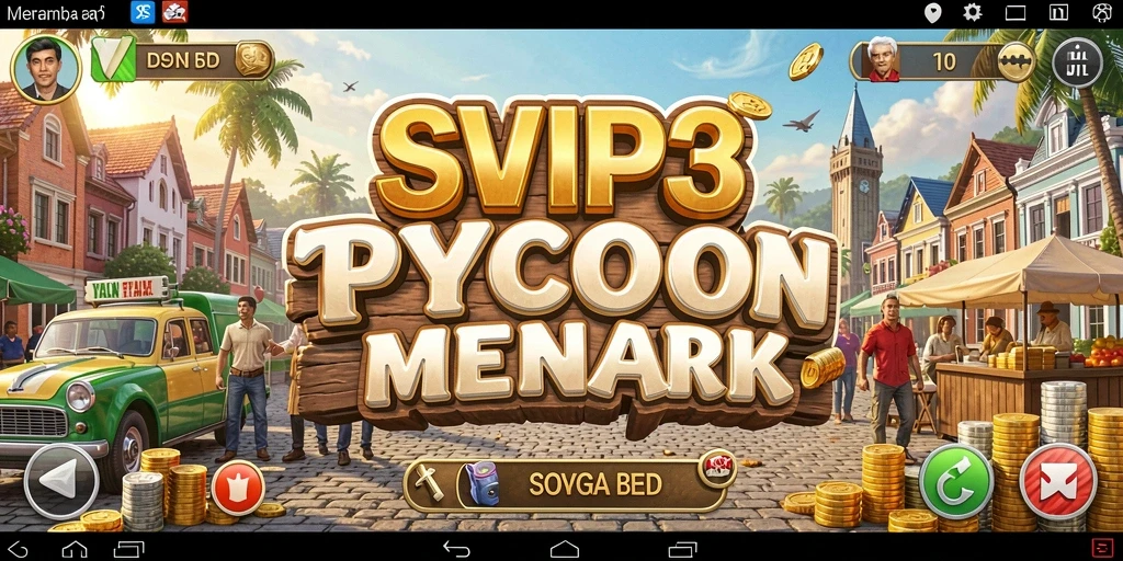 Tangkapan layar SVIP3 menampilkan gameplay Tycoon yang seru.