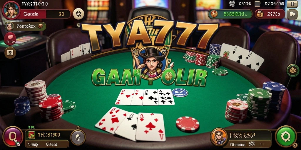 Tampilan menarik dari gameplay Poker di TYA777.
